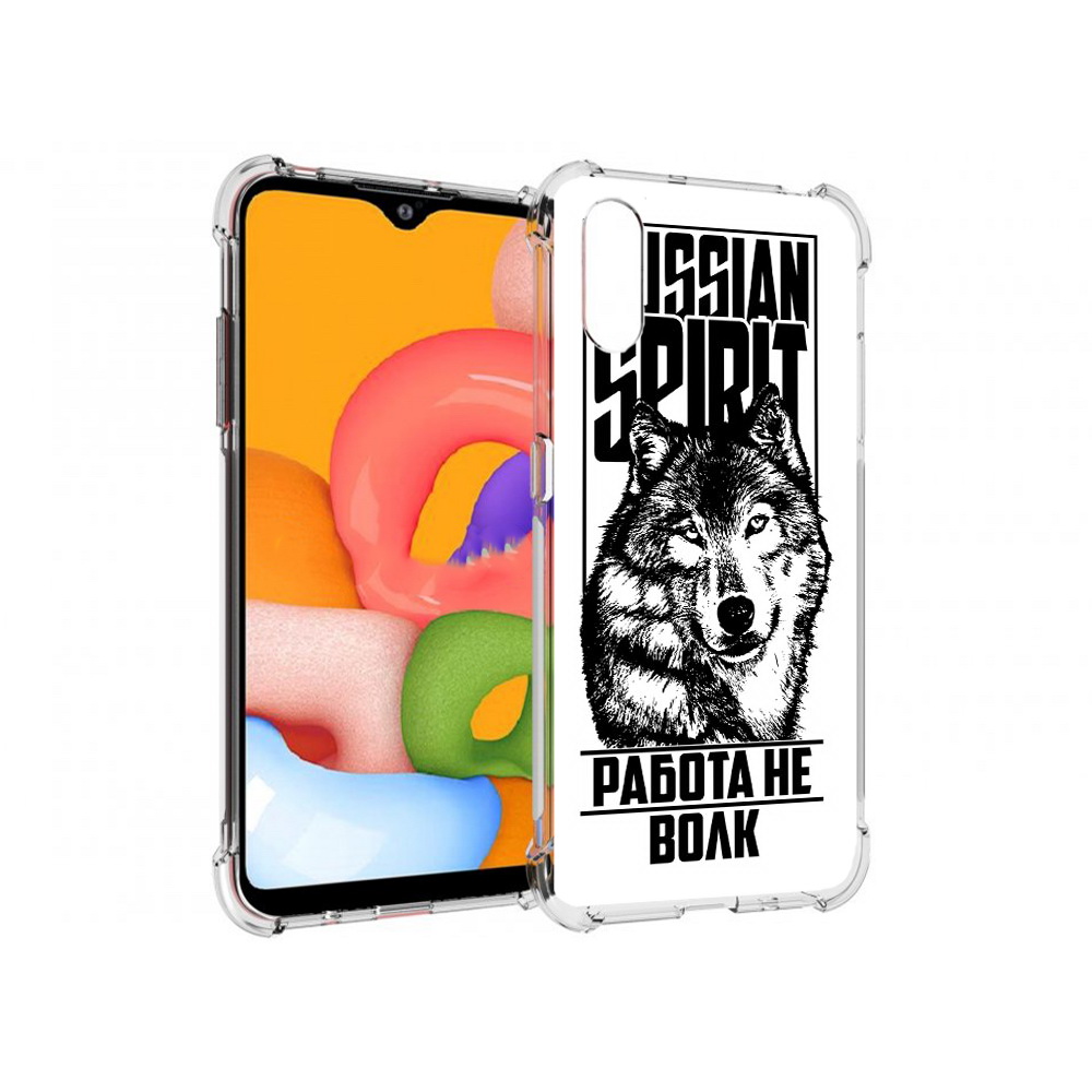 

Чехол MyPads Tocco для Samsung Galaxy A01 работа не волк (PT144711.509.564), Прозрачный, Tocco