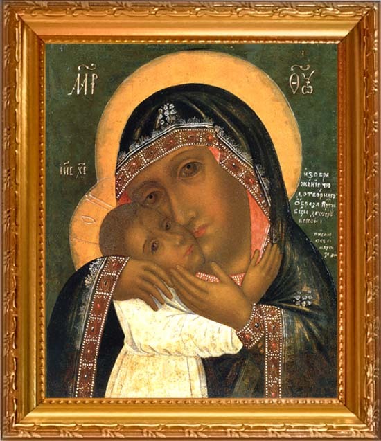 

Девпетерувская икона Божьей Матери. Копия старинной иконы на холсте.