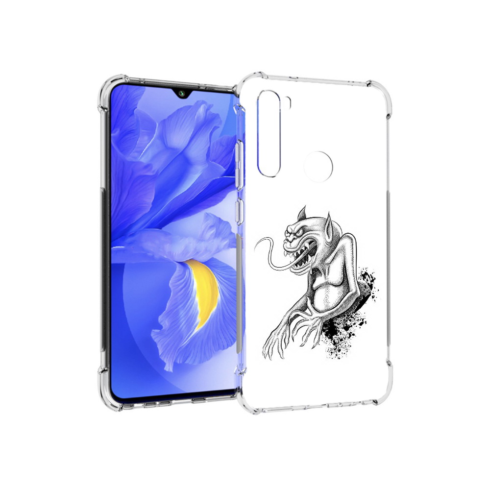 

Чехол MyPads Tocco для Xiaomi Redmi Note 8T чорт (PT140720.278.692), Прозрачный, Tocco