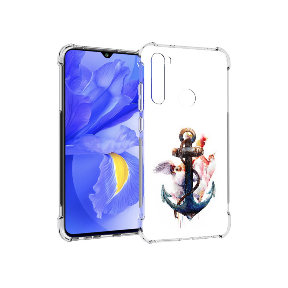 

Чехол MyPads Tocco для Xiaomi Redmi Note 8T якорь с птицами (PT140720.278.703), Прозрачный, Tocco