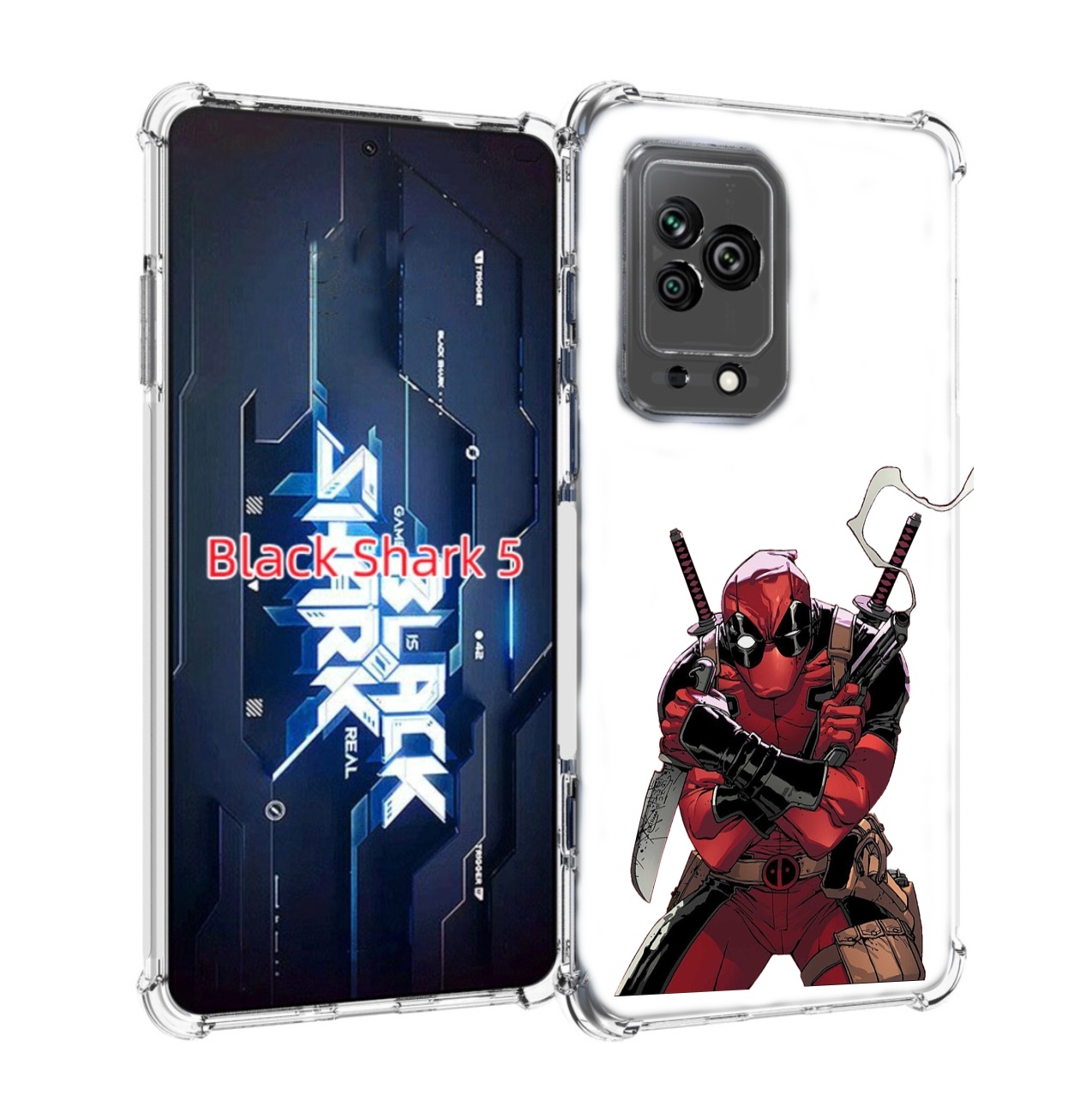 

Чехол MyPads дедпул-подмигивает для Xiaomi Black Shark 5, Прозрачный, Tocco