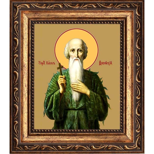 

Павел Фивейский, Египетский, преподобный отшельник. Икона на холсте.