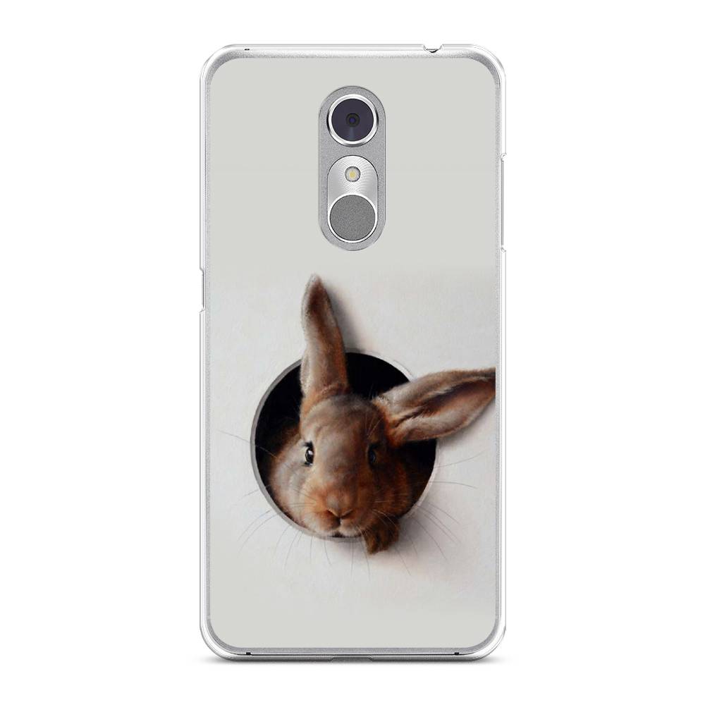 

Чехол на ZTE Blade A910 "Любопытный кролик", Серый;коричневый, 131850-1