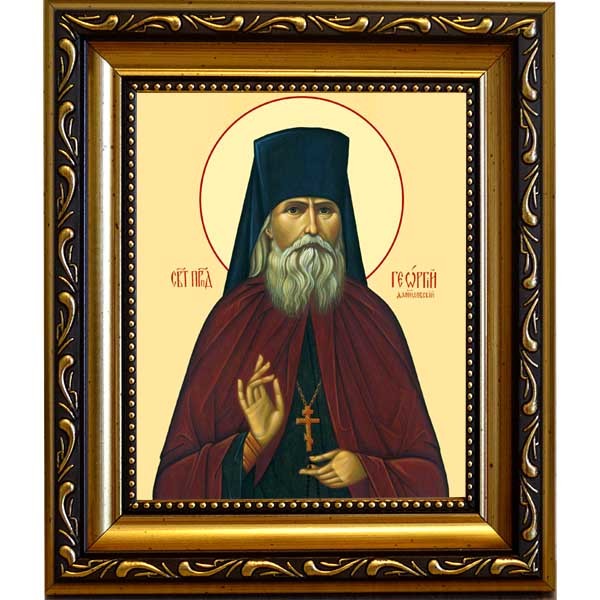 

Георгий (Лавров), Даниловский Преподобноисповедник. Икона на холсте.