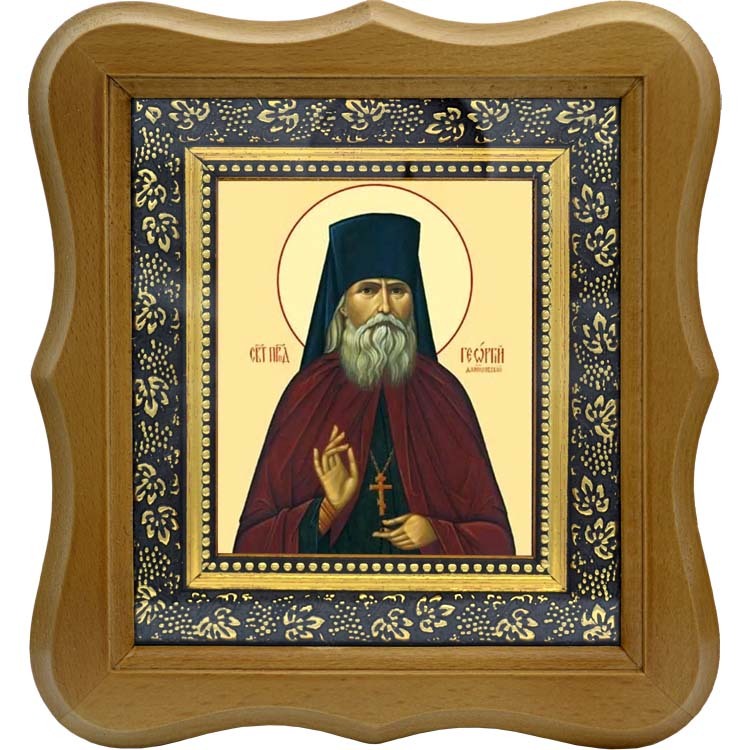 

Георгий (Лавров), Даниловский Преподобноисповедник. Икона на холсте.