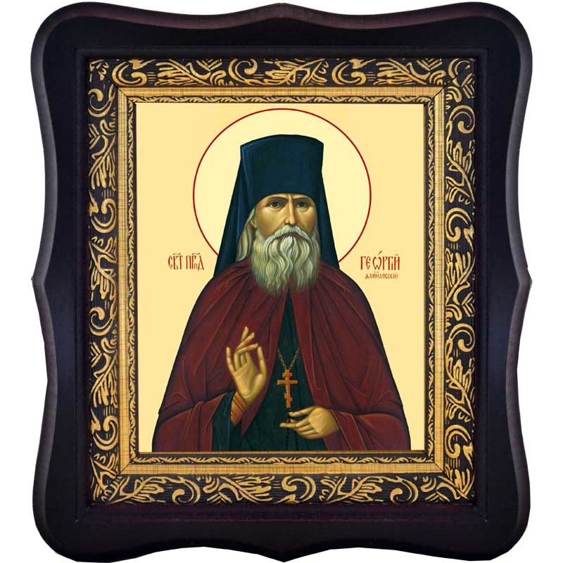 

Георгий (Лавров), Даниловский Преподобноисповедник. Икона на холсте.