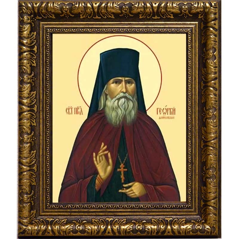 

Георгий (Лавров), Даниловский Преподобноисповедник. Икона на холсте.