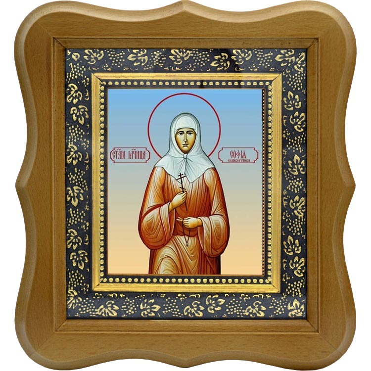 

София Селивестрова, Преподобномученица, послушница. Икона на холсте.