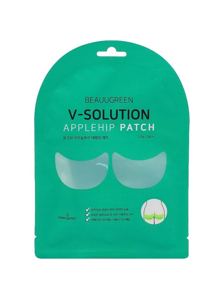 Маска-патч BeauuGreen для упругости бедер и ягодиц V-Solution Applehip Patch, 27 г