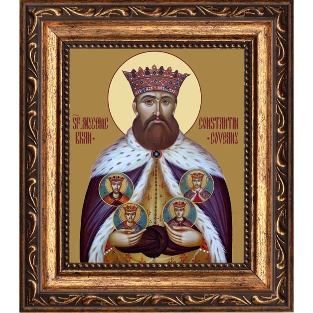 

Константин Брынковяну мученик, господарь Валашский. Икона на холсте.