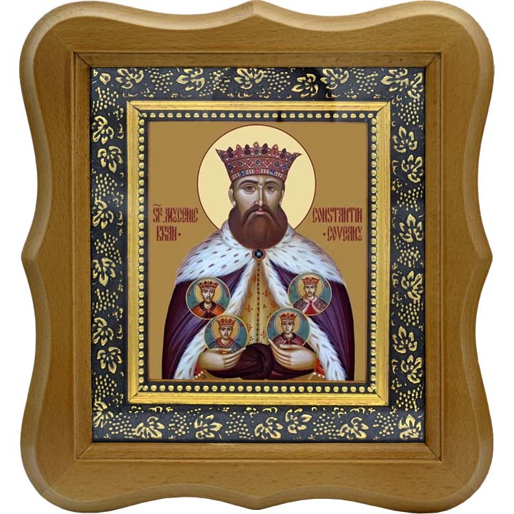 

Константин Брынковяну мученик, господарь Валашский. Икона на холсте.
