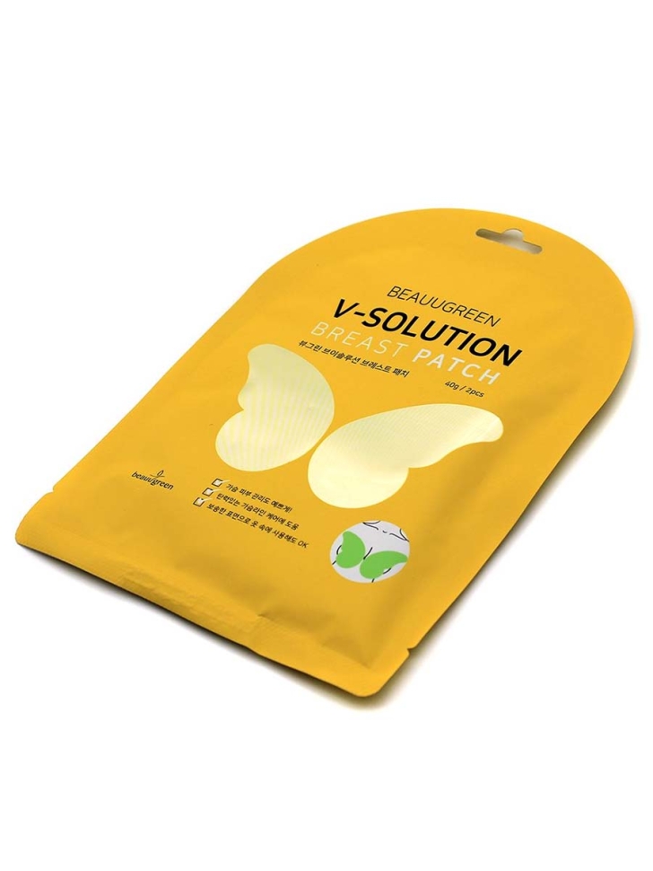 Маски-патчи BeauuGreen для придания упругости, красоты бюсту V-Solution Breast Patch, 40 г 10 20 шт пятка шпора обезболивающий патч травяные костные шпоры ахиллов тендинит пластырь пяточной шпоре гипс для ухода за ногами