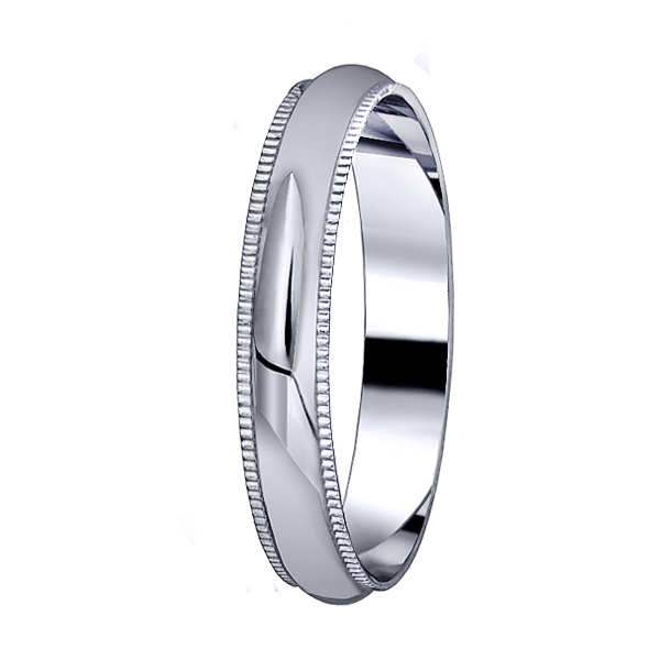 Кольцо обручальное из серебра р. 21 Юверос 10-700с