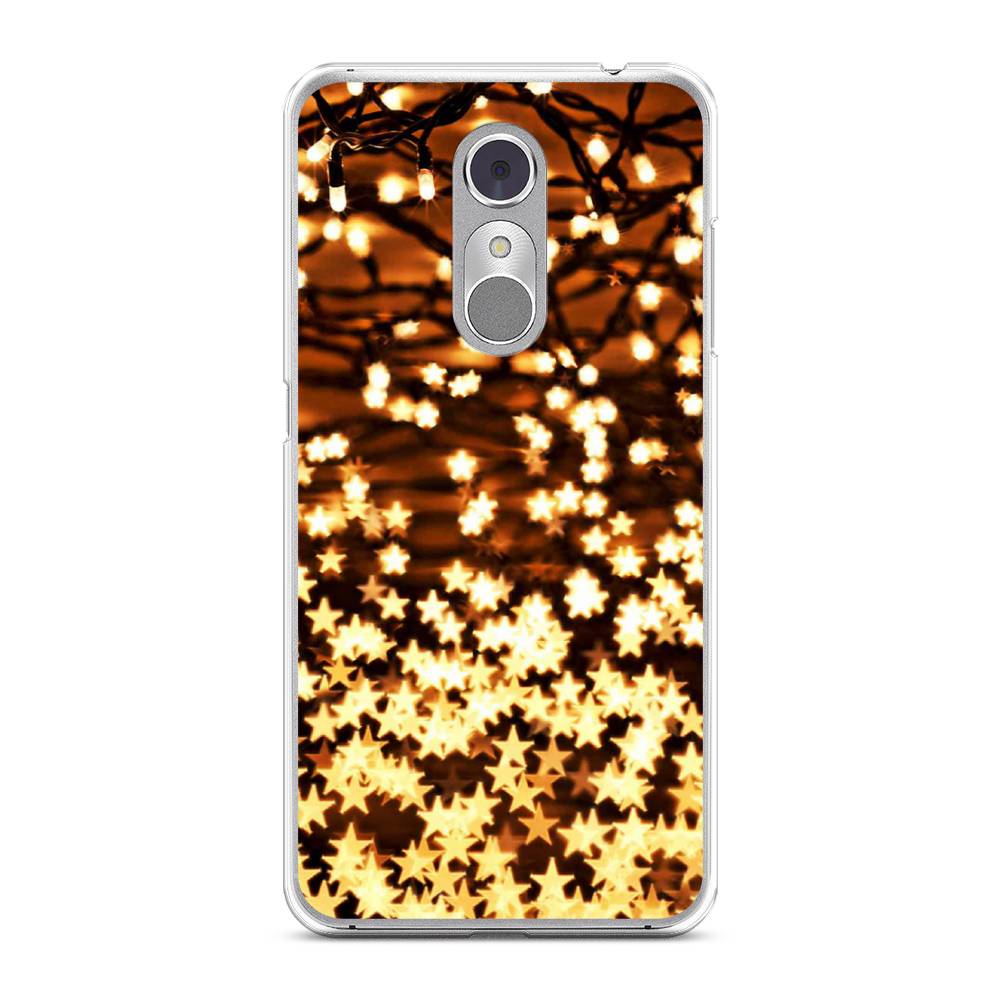

Чехол на ZTE Blade A910 "Новогодняя гирлянда", Золотистый, 131850-5