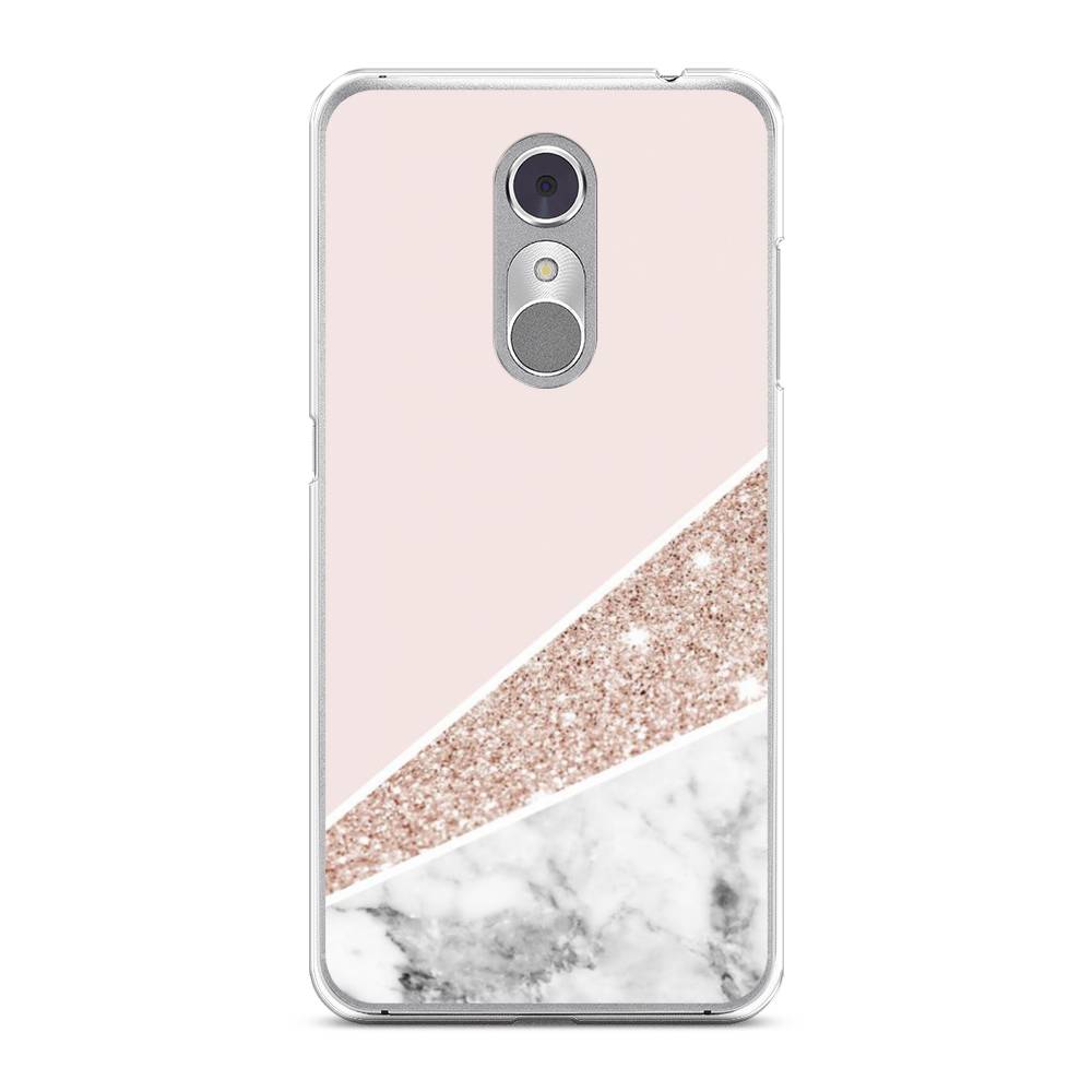 

Чехол на ZTE Blade A910 "Блестящий розовый мрамор", 131850-3