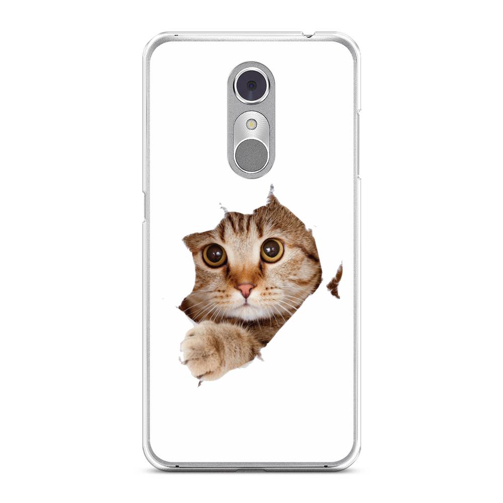 

Чехол на ZTE Blade A910 "Кот и бумага", Белый;коричневый, 131850-1