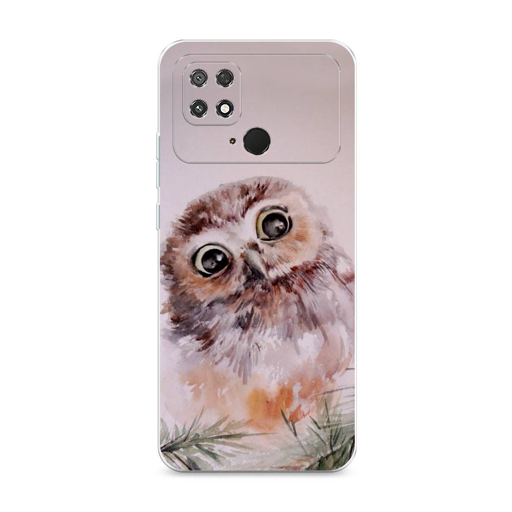 фото Силиконовый чехол "сова на розовом" на xiaomi poco c40 awog