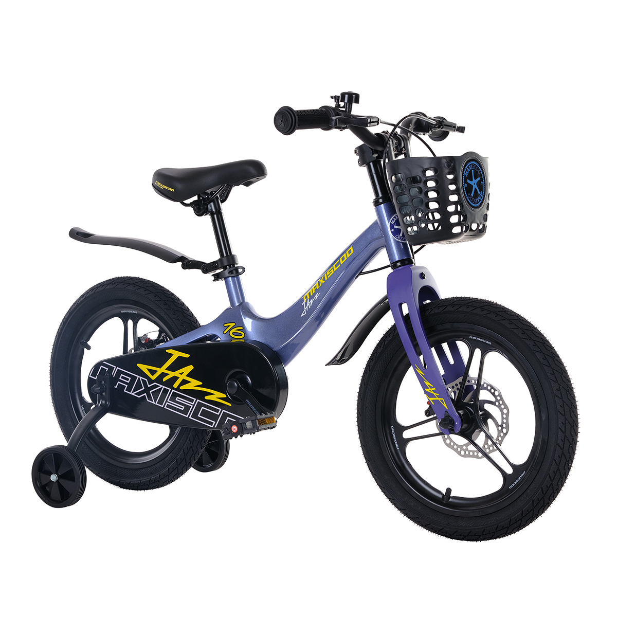

Детский велосипед MAXISCOO Jazz 16 Pro 2024 синий карбон