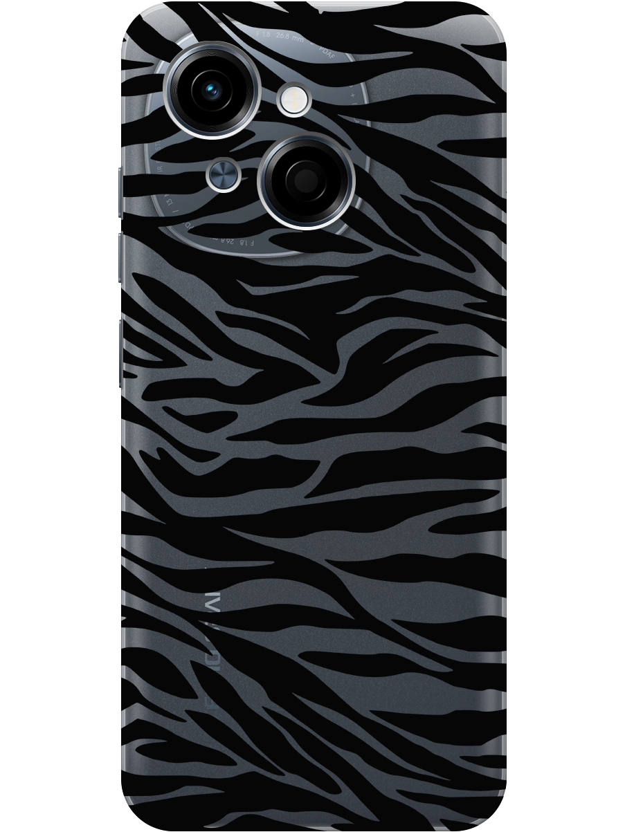 

Силиконовый чехол на Tecno Spark Go 1/Pop 9 с принтом "Зебра" прозрачный, Прозрачный;черный, 786716912