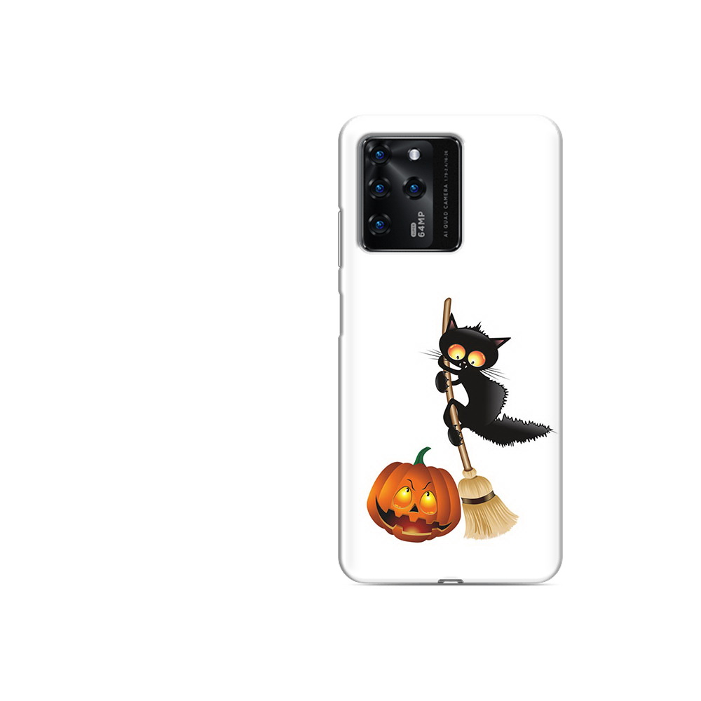Чехол MyPads Tocco для ZTE V30 хэлуинский котик (PT226947.476.667)