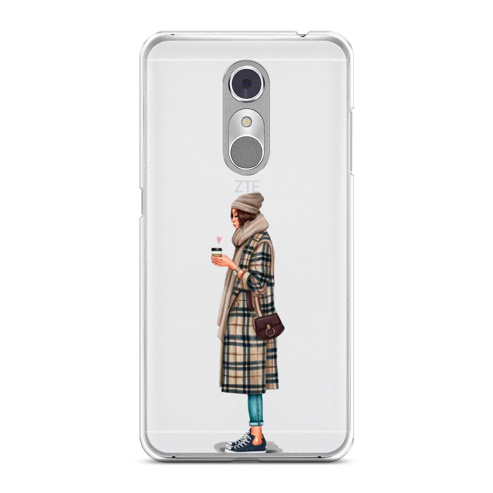 

Чехол на ZTE Blade A910 "Утренний кофе", Коричневый;бежевый, 131850-6