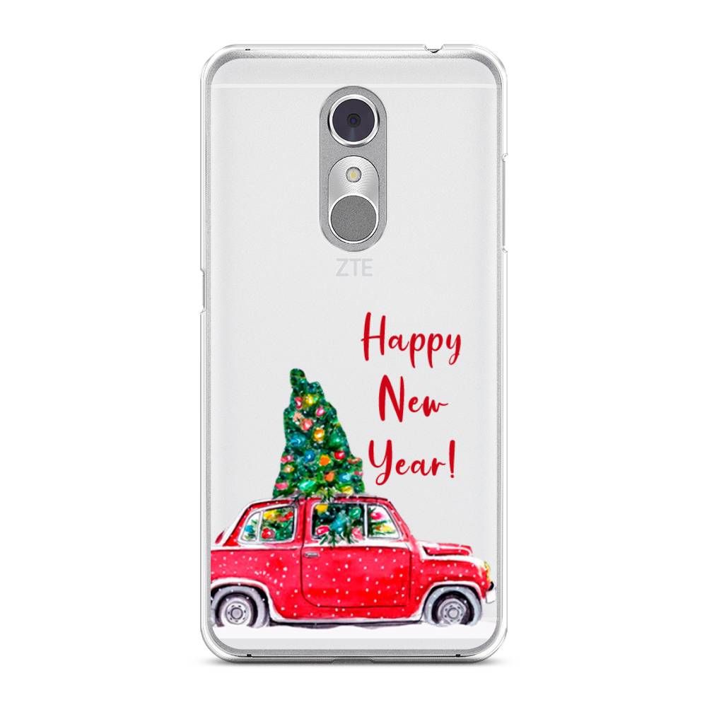 

Чехол на ZTE Blade A910 "Happy New Year", Красный;зеленый, 131850-5