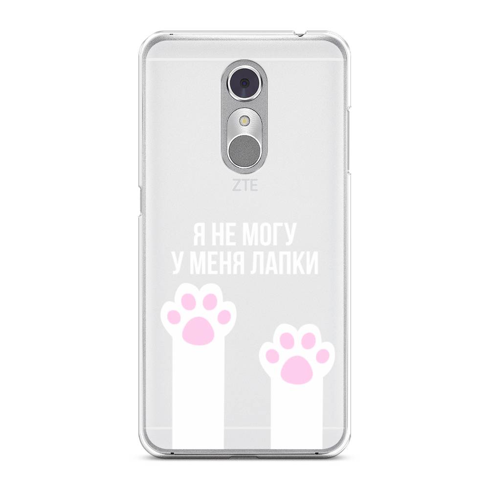 

Чехол на ZTE Blade A910 "У меня лапки", Белый;розовый, 131850-6