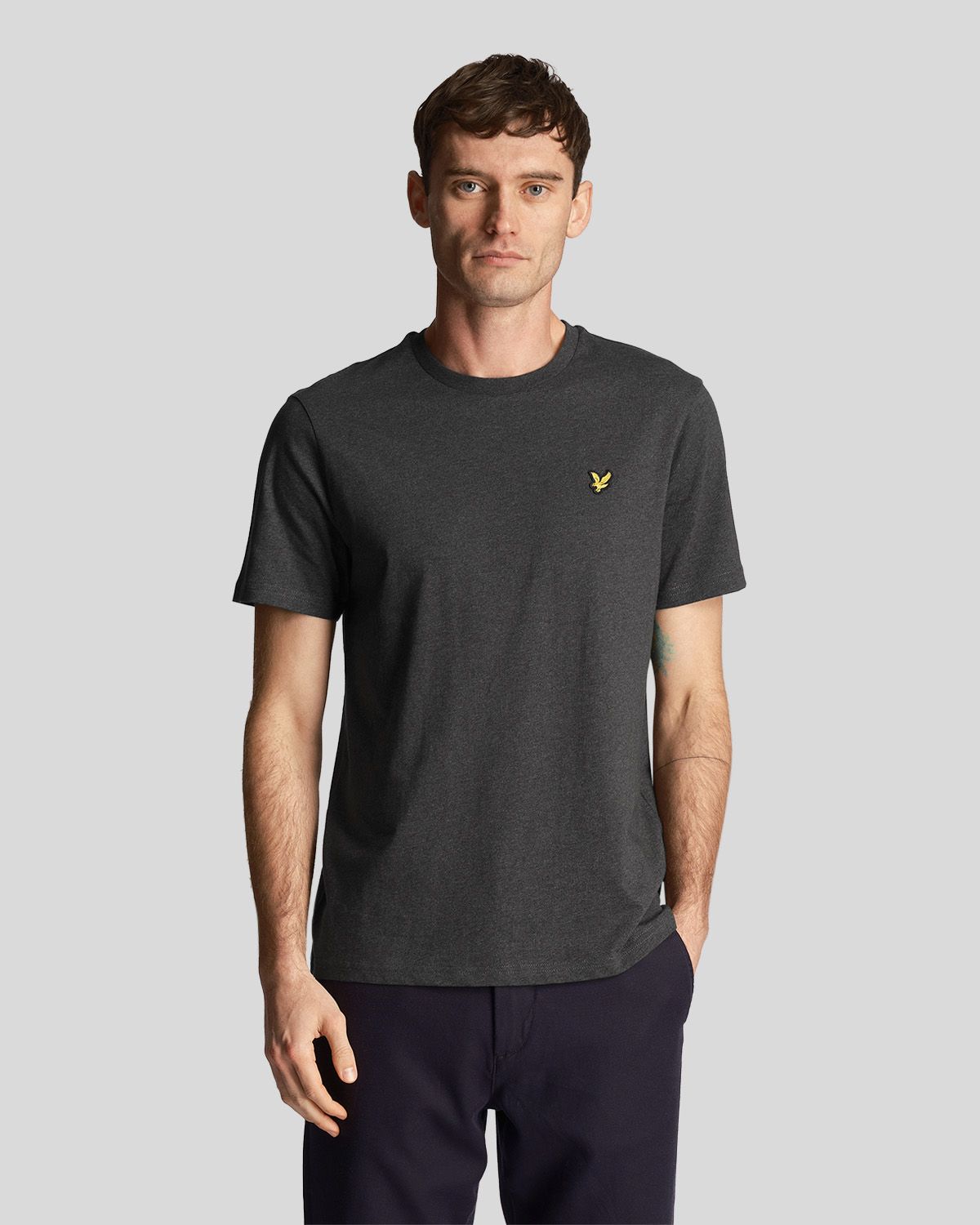 

Футболка мужская Lyle & Scott Plain T-shirt-2 серая L, Серый, Plain T-shirt-2