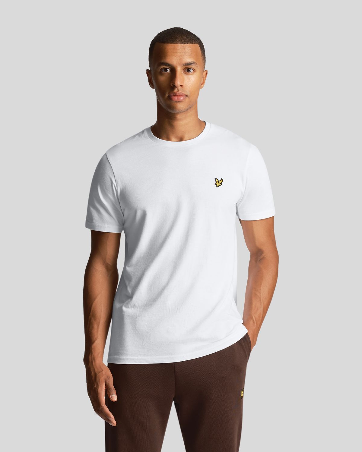 

Футболка мужская Lyle & Scott Plain T-shirt-2 белая M, Белый, Plain T-shirt-2