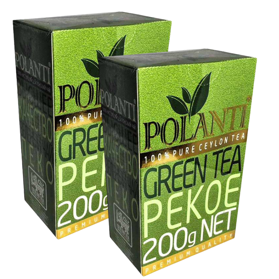 Чай зеленый Поланти, 2 шт по 200 г