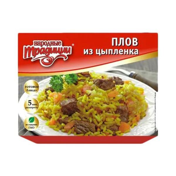 

Плов Народные традиции из цыпленка замороженный 280 г