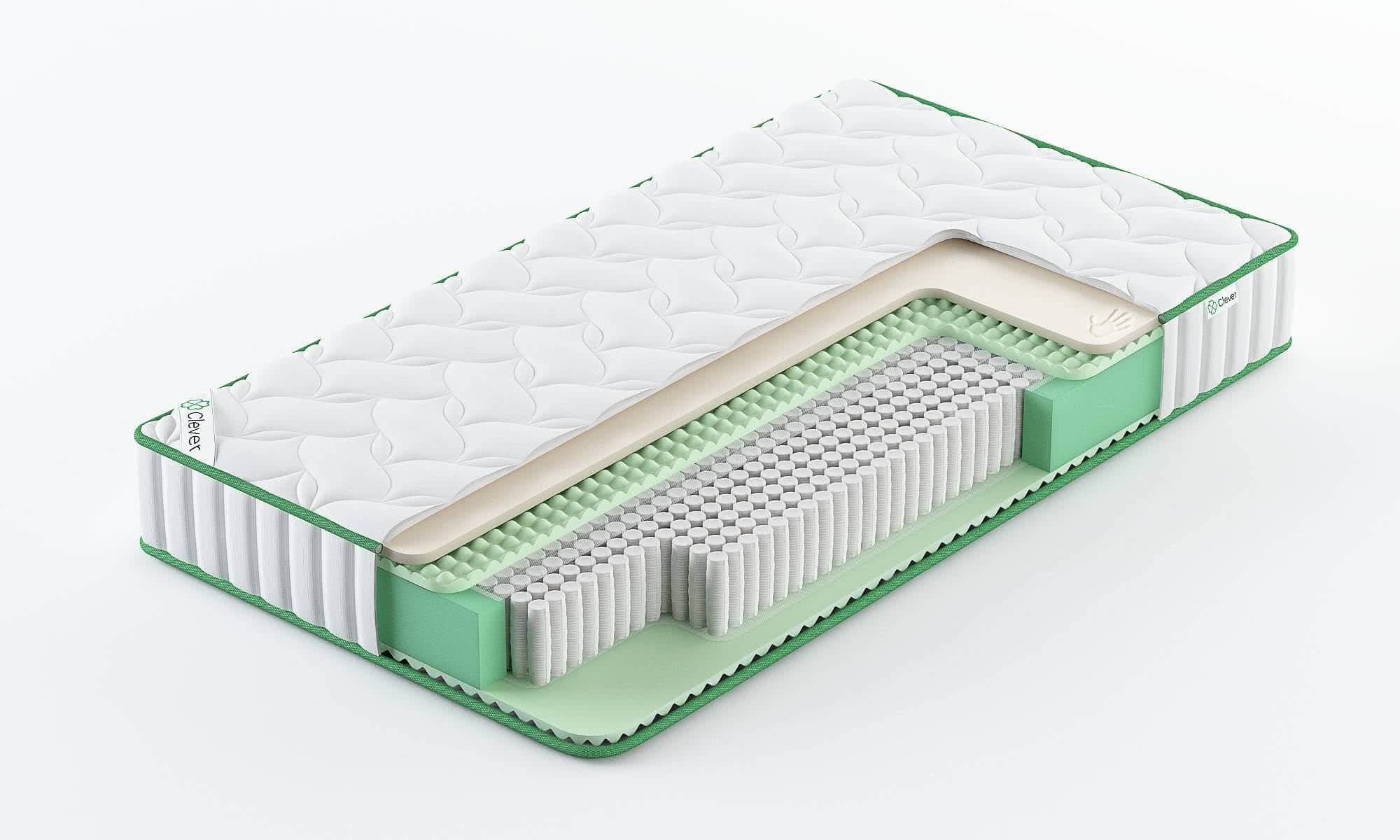 

Матрас Clever Effect S1000 180x215, Белый, CLEVER EFFECT S1000