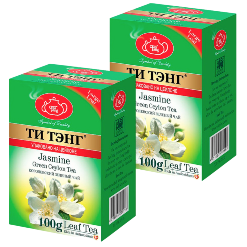 

Чай зелёный Ти Тэнг с жасмином, 2 шт по 100 г