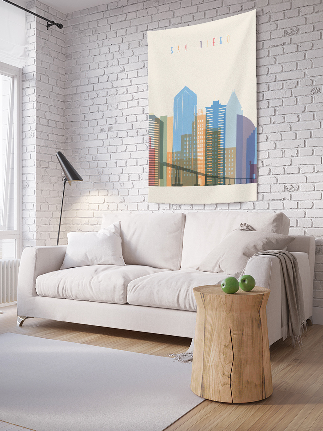 

Вертикальное фотопанно на стену JoyArty Горизонты Сан-Диего 150x200 см, Горизонты Сан-Диего