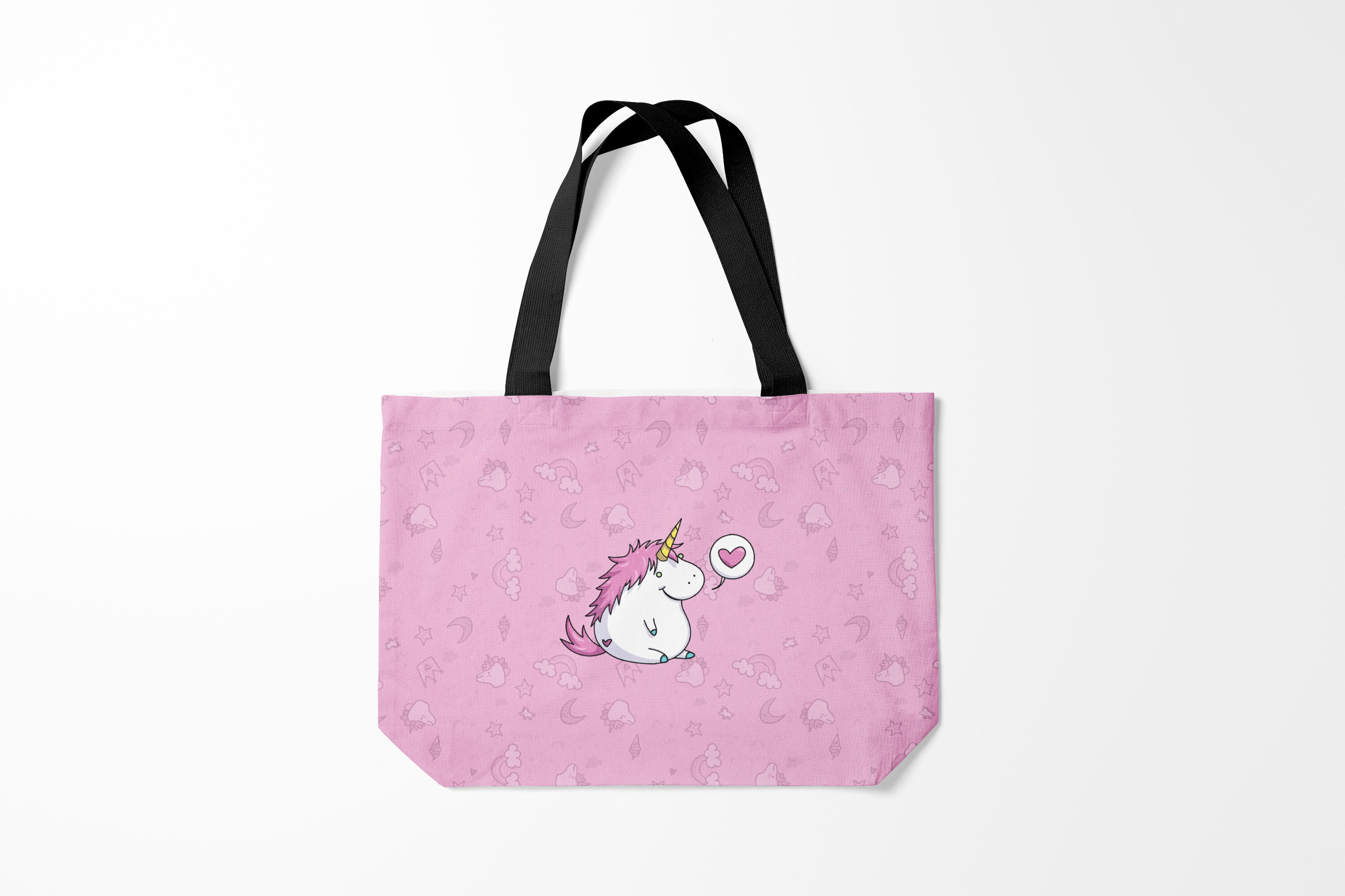 

Сумка шoппер унисекс Burnettie Единороги Пухленький единорог, розовый, Единороги Пухленький единорог