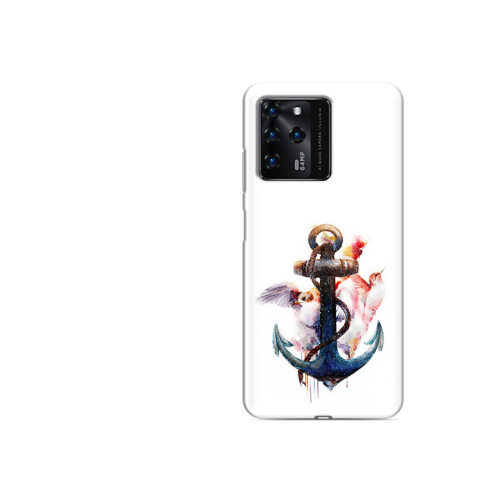 

Чехол MyPads Tocco для ZTE V30 якорь с птицами (PT226947.476.703), Прозрачный, Tocco