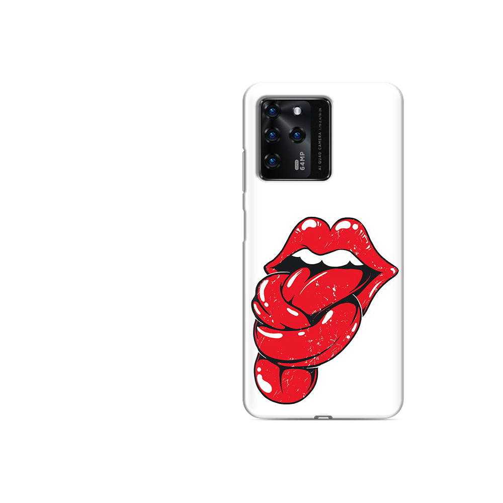 

Чехол MyPads Tocco для ZTE V30 яркие губы с языком (PT226947.476.705), Прозрачный, Tocco