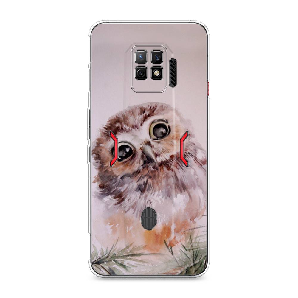 фото Силиконовый чехол "сова на розовом" на zte nubia red magic 7 pro awog