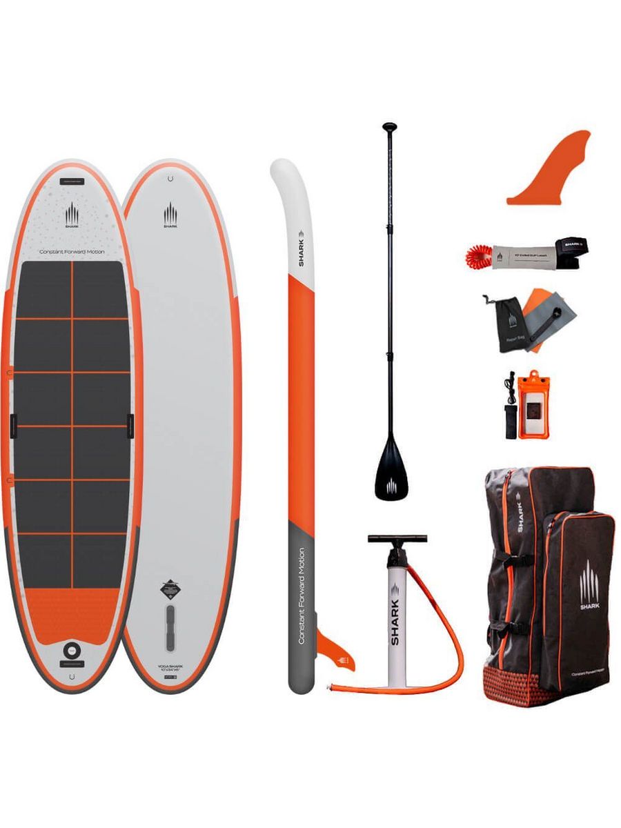 Сап борд надувной Shark Yoga 2023, 10.0x34, 305x86x15 см