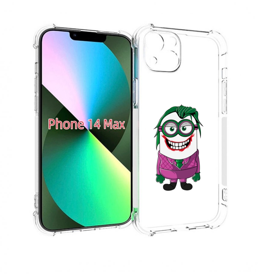 

Чехол MyPads джокер миньон для iPhone 14 Plus (6.7), Прозрачный, Tocco