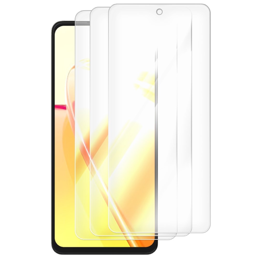 Комплект из 3-x защитных гибридных стекол для Realme C55