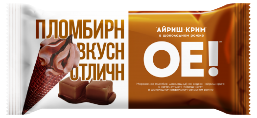 

Мороженое пломбир ОЕ! Айриш крим шоколадный 80 г