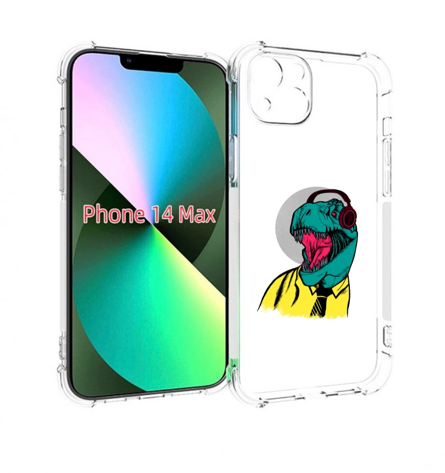 

Чехол MyPads дино для iPhone 14 Plus (6.7), Прозрачный, Tocco