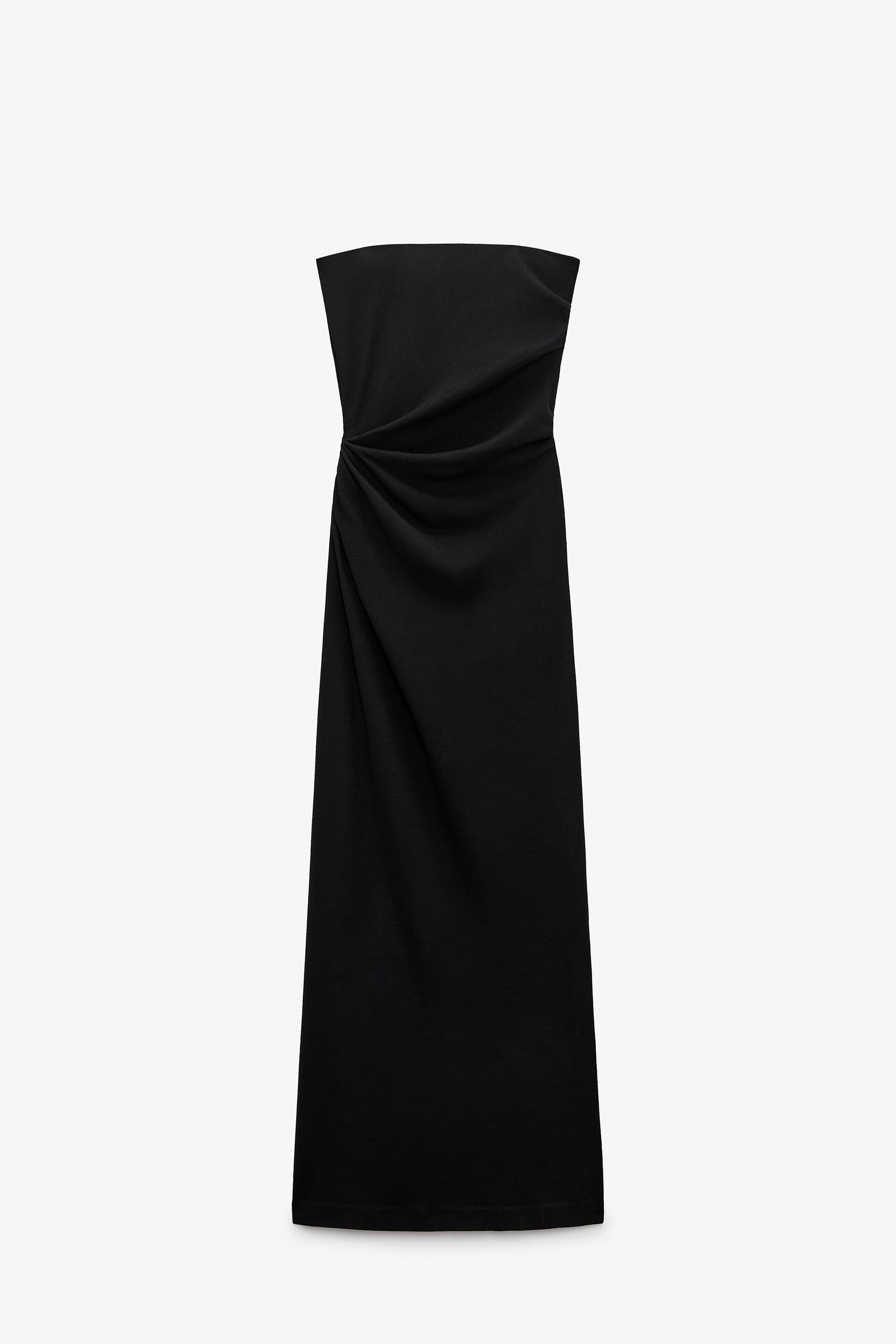 Платье женское ZARA 02096704 черное L (доставка из-за рубежа)