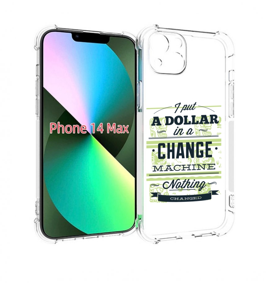 

Чехол MyPads доллар надпись для iPhone 14 Plus (6.7), Прозрачный, Tocco