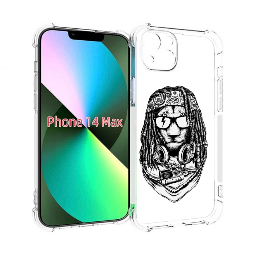 

Чехол MyPads дреды льва для iPhone 14 Plus (6.7), Прозрачный, Tocco