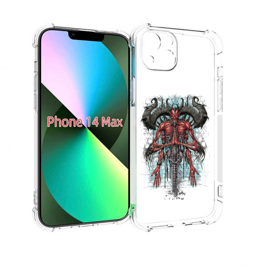 

Чехол MyPads дьявол для iPhone 14 Plus (6.7), Прозрачный, Tocco