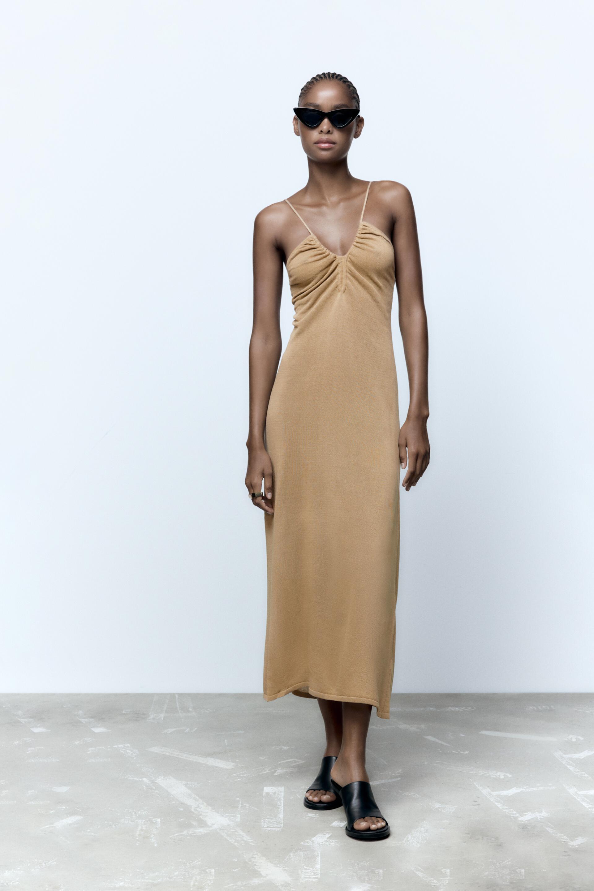 

Платье женское ZARA 02142114 желтое S (доставка из-за рубежа), 02142114