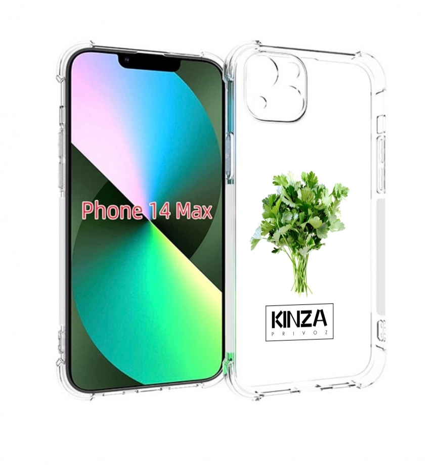 

Чехол MyPads Бренд Кинза для iPhone 14 Plus (6.7), Прозрачный, Tocco
