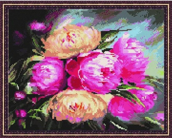 

PaintBoy Алмазная вышивка Бутоны пионов VA269, 40x50 см